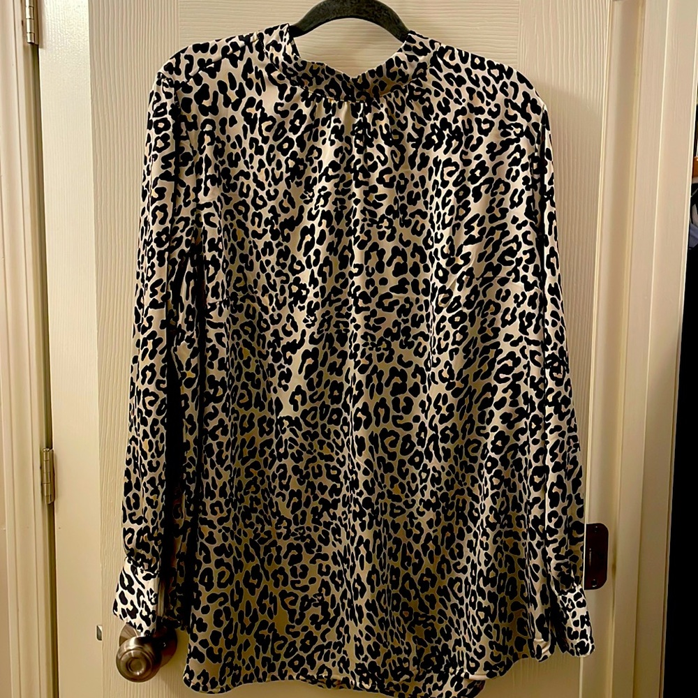 NWT LOFT Plus size 18 leopard blouse